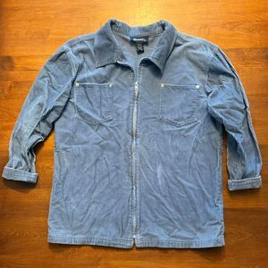 Denim & Co. Women's Blue Corduroy Zip Up Jacket